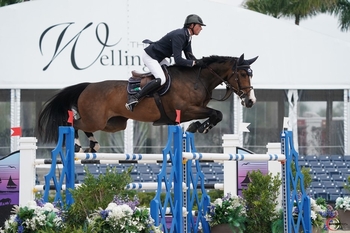 Ben Maher wins $37,000 Adequan® WEF Challenge Cup Round 10 CSI3* for the Win Aboard Ginger-Blue Ben Maher wins $37,000 Adequan® WEF Challenge Cup Round 10 CSI3* for the Win Aboard Ginger-Blue